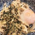 火を使わない☆わさびうどん温玉添え
