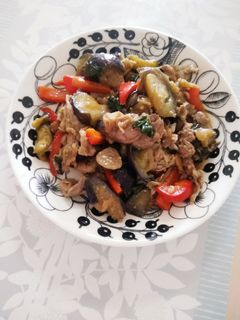 簡単♪豚肉とナスの大葉みそ炒め-レシピのメイン写真