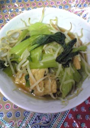 簡単♡青梗菜ともやしの煮びたし-レシピのメイン写真