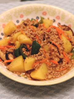 じゃがいもとひき肉の中華風味噌炒め-レシピのメイン写真