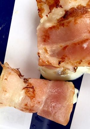 キャンプで作ったチーズベーコン-レシピのメイン写真