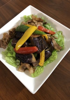 豚肉とナスのポン酢炒め-レシピのメイン写真