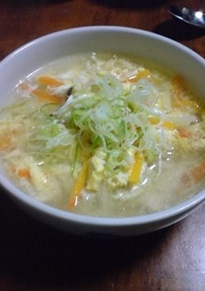 生姜たっぷり　中華風スープ-レシピのメイン写真
