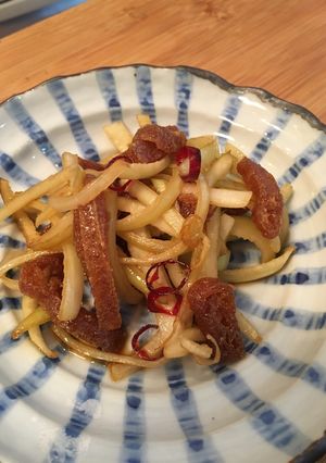 コリコリ美味しい 大根の皮のきんぴら-レシピのメイン写真