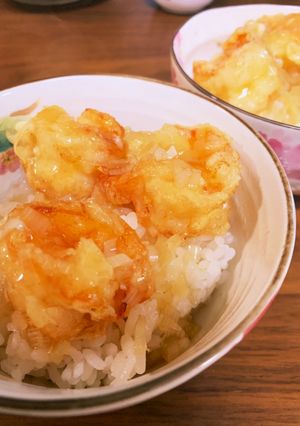 【プリ】ねぎダレの海老天丼【プリ】-レシピのメイン写真