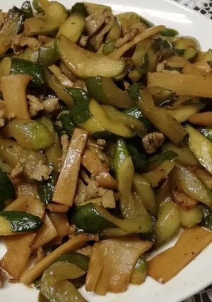 低糖質☆きゅうりと豚肉の炒め物-レシピのメイン写真
