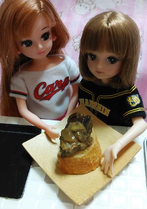 リカちゃんサイズ♡野球シリꕤ牡蠣バゲット-レシピのメイン写真