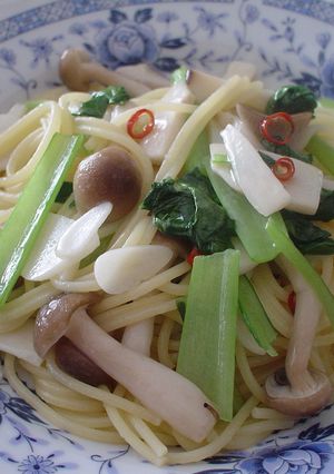 ✿ฺきのこと小松菜のペペロンチーノ✿ฺ-レシピのメイン写真