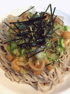 オクラとなめこのおろし蕎麦-レシピのメイン写真