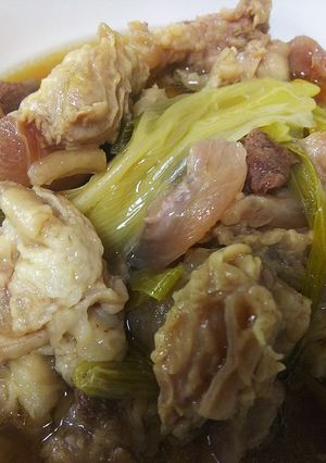簡単美味・牛スジ煮込みのすき焼き風-レシピのメイン写真