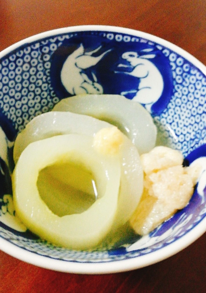 上品な加賀太きゅうりと油揚げの冷やし煮物-レシピのメイン写真