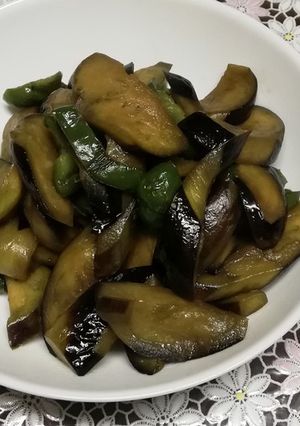 低糖質☆なすとピーマンの炒め物-レシピのメイン写真