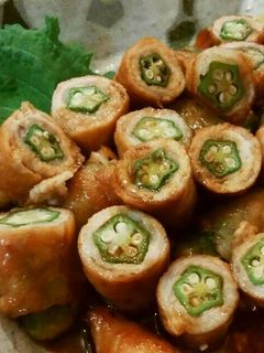 甘辛照り焼き味♪オクラの肉巻き-レシピのメイン写真