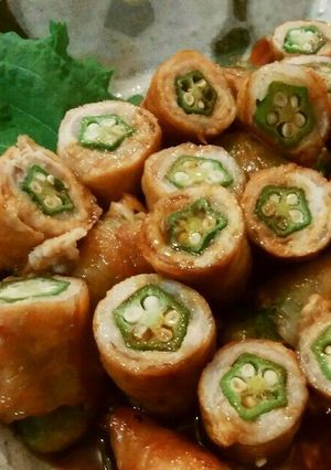 甘辛照り焼き味♪オクラの肉巻き-レシピのメイン写真