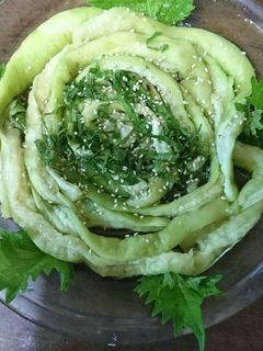 長ナスの蛇腹蒸し-レシピのメイン写真