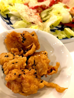 低温調理の唐揚げ(胡麻塩かけ)-レシピのメイン写真