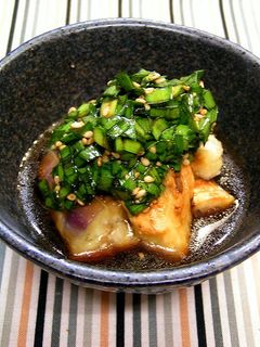 焼き茄子のニラダレ-レシピのメイン写真