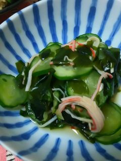 わかめとカニカマときゅうりの酢の物-レシピのメイン写真
