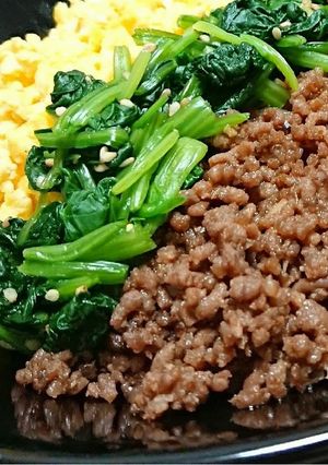 子供の大好物☆簡単！美味しい3色そぼろ丼-レシピのメイン写真