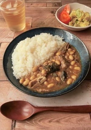 電子レンジ★サバと大豆のカレー-レシピのメイン写真