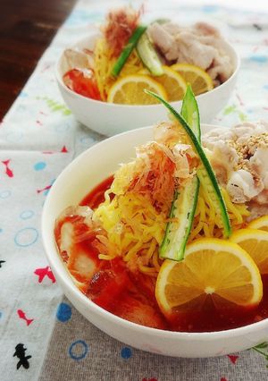 替え玉必須！！冷製☆トマトラーメン-レシピのメイン写真