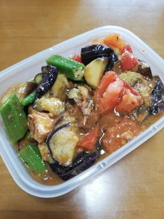 トマト茄子オクラ鯖味噌煮炒め-レシピのメイン写真