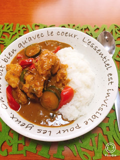 夏野菜沢山♡ココナッツミルクチキンカレー-レシピのメイン写真