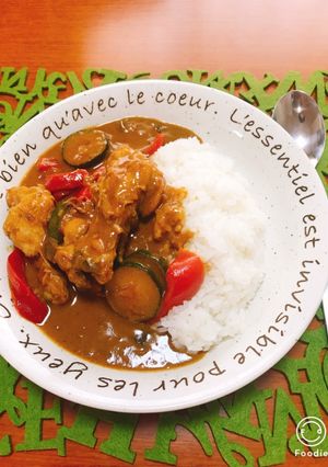 夏野菜沢山♡ココナッツミルクチキンカレー-レシピのメイン写真