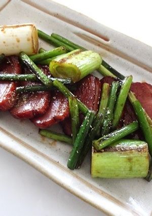にんにくの芽と鴨葱の山椒炒め-レシピのメイン写真