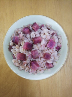 100%押し麦の紫芋麦飯-レシピのメイン写真