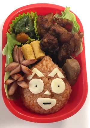 【簡単】けだまのゴンじろー（キャラ弁）-レシピのメイン写真