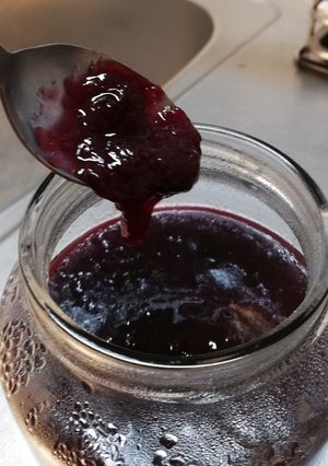 ポリフェノールたっぷり！皮ごと巨峰ジャム-レシピのメイン写真