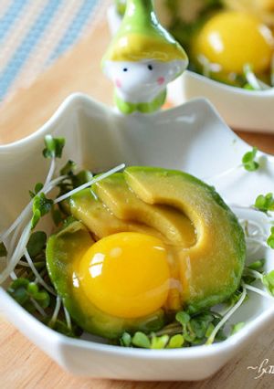アボカドの麺つゆ漬け、うずらの卵添え♪-レシピのメイン写真