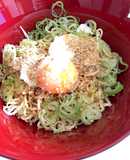 インスタントラーメン醤油を、油そばに