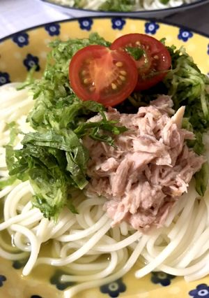 キュウリ大量消費！暑い日の冷製うどん-レシピのメイン写真