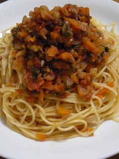 我が家のトマトソースパスタ-レシピのメイン写真