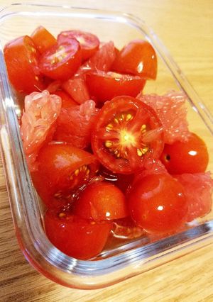 トマトとグレープフルーツのハチミツレモン-レシピのメイン写真