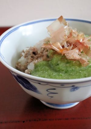 朝昼夕♪美味♪そぼろ＆とろとろオクラの丼-レシピのメイン写真