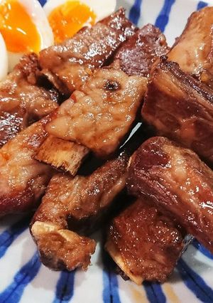 Ｑちゃんの煮汁で簡単スペアリブ！-レシピのメイン写真
