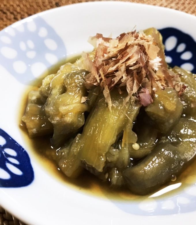 レンジ蒸しなすの出汁ひたし by シャティ 【クックパッド】 簡単