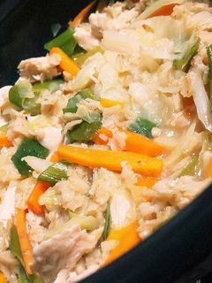 パパッと簡単♪蒸し鶏のオートミール粥-レシピのメイン写真