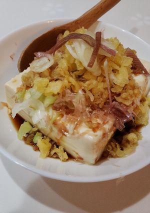 冷奴★天かすたっぷり揚げ出し豆腐風-レシピのメイン写真