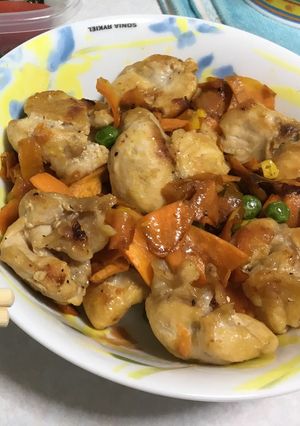 鶏モモのわさび醤油炒め-レシピのメイン写真