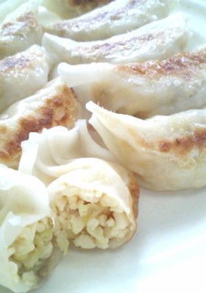 肉なしヘルシー☆豆腐で味噌ゴマ餃子！-レシピのメイン写真