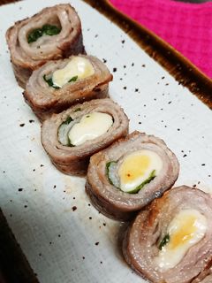 豚バラ肉のチーズ巻き焼き-レシピのメイン写真