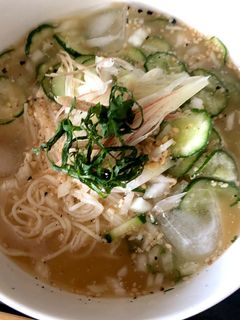 簡単!刻み玉ねぎの冷や汁そうめん-レシピのメイン写真