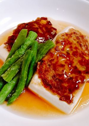 豆腐とひき肉の重ねあんかけ-レシピのメイン写真