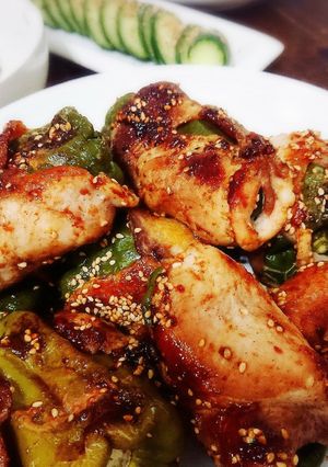 まるごとピーマンの肉巻き！-レシピのメイン写真