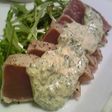 ぴりりっ!マグロのたたき・大葉マヨソース