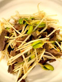 砂肝と豆もやしのにんにく炒め-レシピのメイン写真